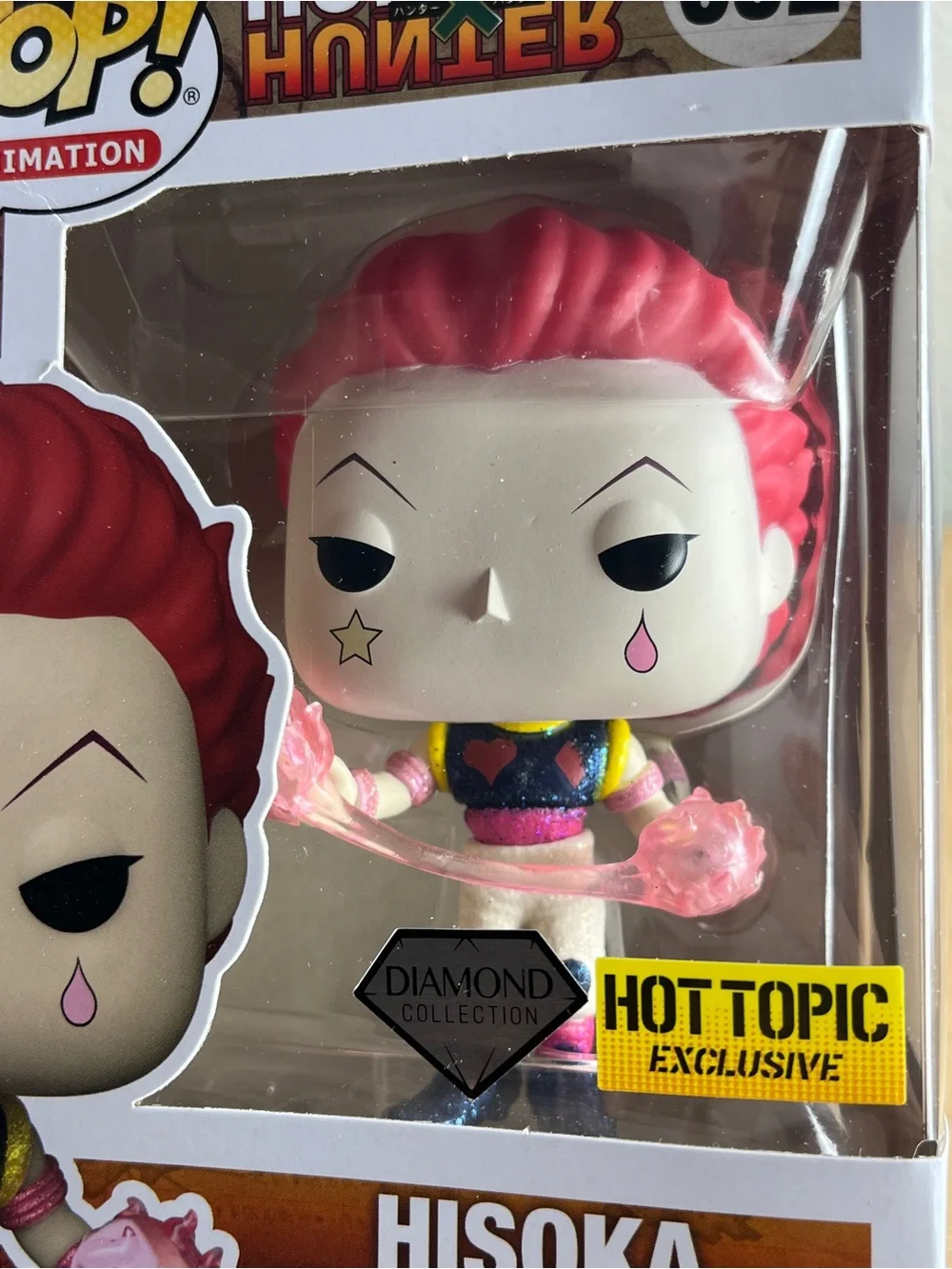 Hisoka Diamond Funko Pop #652 Hot Topic Hunter X Hunter Anime Vaulted NOT MINT